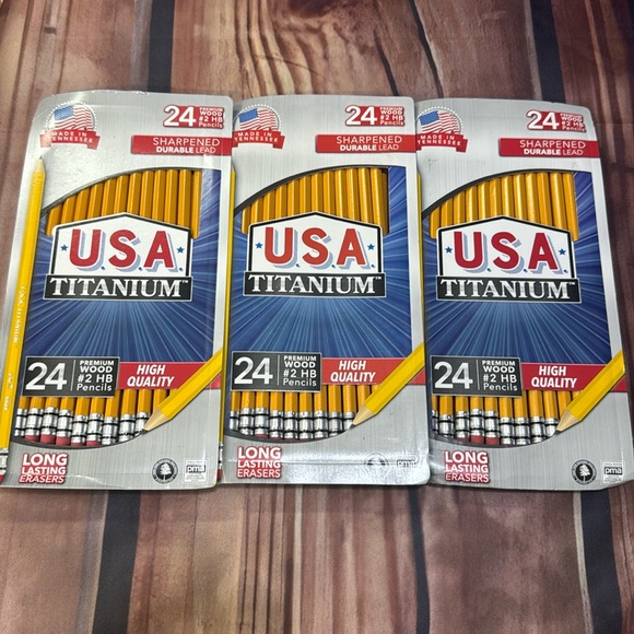 USA Titanium Wooden #2 Pencils 72 quantity - Picture 1 of 3